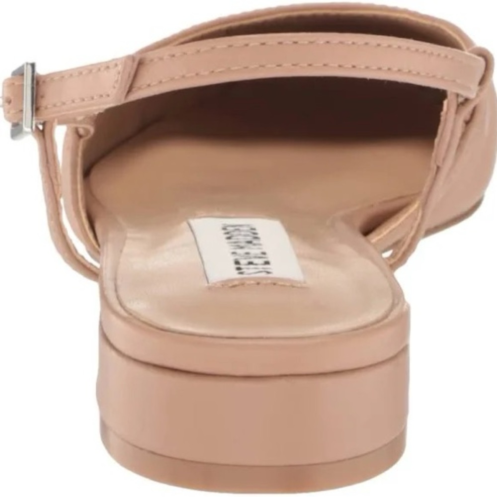 Women's Tan and Black Strappy Flats - Picture 4 of 5